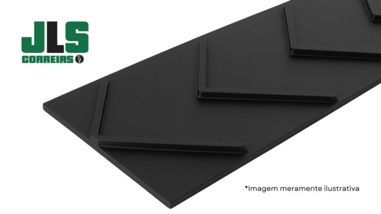 Correias transportadoras com relevo